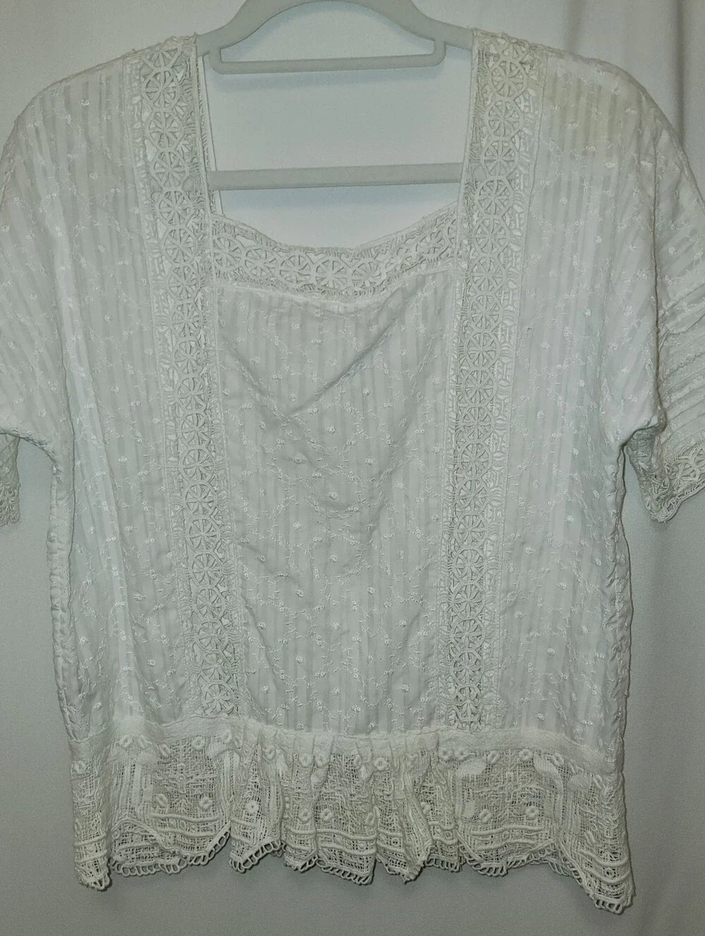 Free People Sweet Jane Lacework Top - Picture 3 of 10